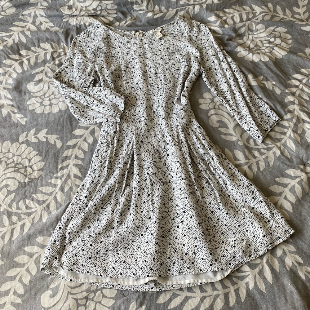 DONATED - Patterned shirt dress with pockets - Picture 8 of 11